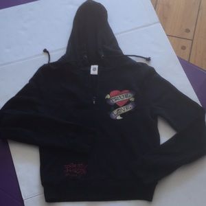 Ed Hardy Black Sweatshirt/Hoodie